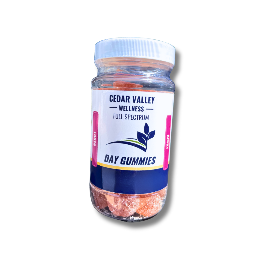Natural Full Spectrum Day Gummies - 1050 MG – Cedar Valley Wellness